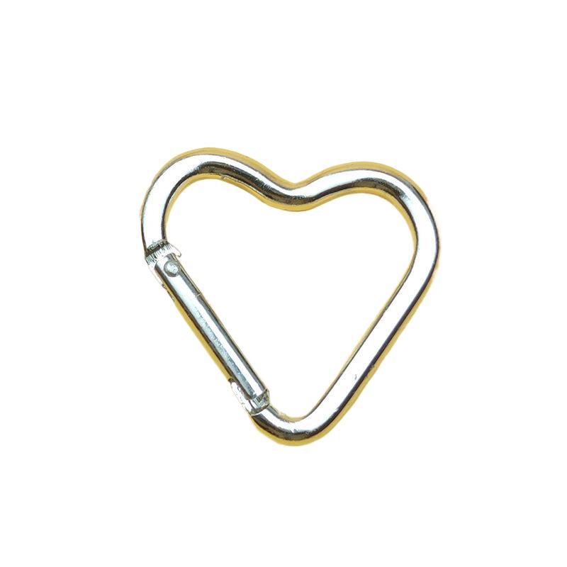 Карабины с зажимами в форме сердца Компактные быстросъемные карабины с защелкой Прочные держатели ключей с высокой нагрузкой Кемпинг