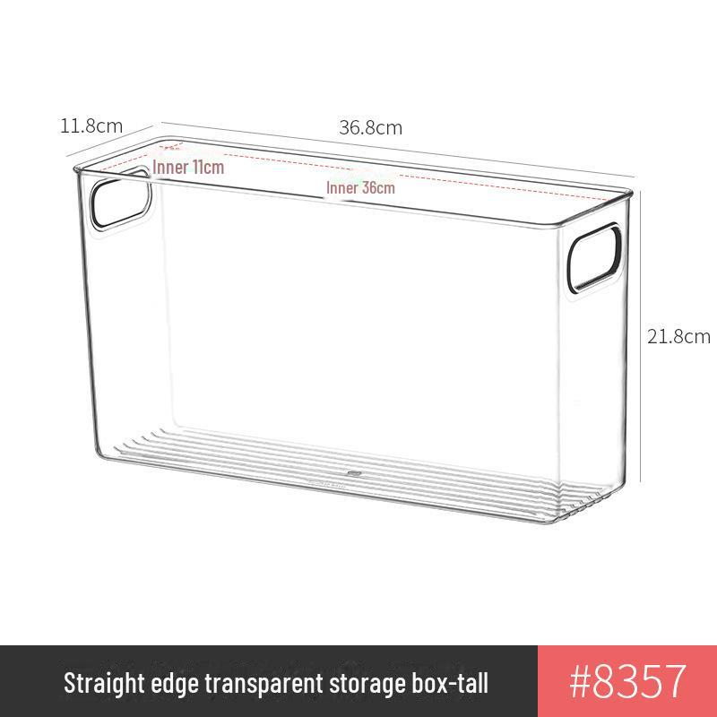 Refrigerator Storage Drawer Box, Food-Grade Transparent PET Basket