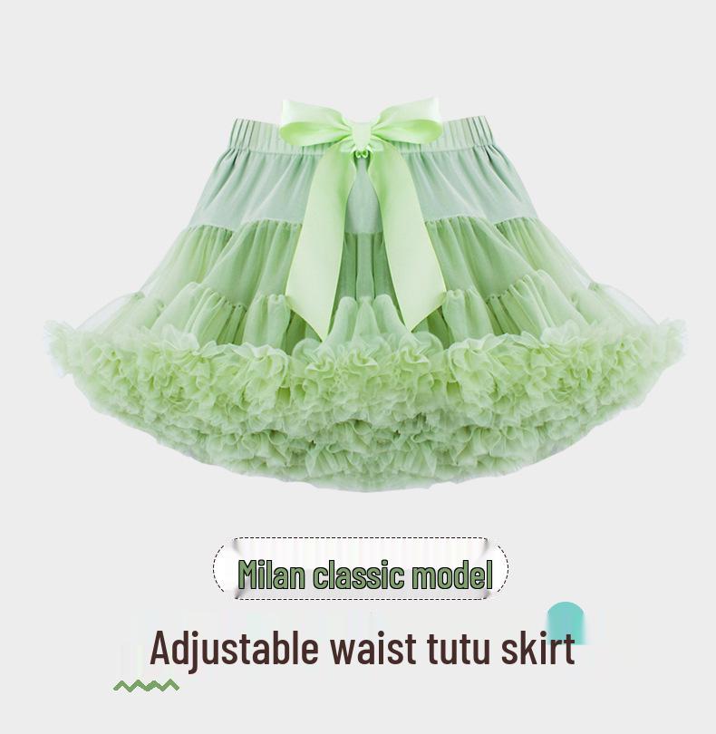 Синяя юбка-пачка принцессы: Платье из сетчатой пряжи для девочек на весну/лето