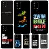 Triathlon Tri Life Swim Bike Run Case For OPPO A17 A54 A57 S A77 A74 A94 A5 A9 A53 A15 A16 A76 A96 A52 A72 A18 A58 A98 A78