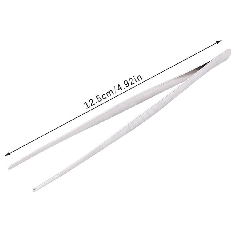 Нержавеющая сталь зубчатый пинцет длинный барбекю щипцы для еды прямой пинцет домашний медицинский сад кухонный инструмент для барбекю пинцет для ресниц