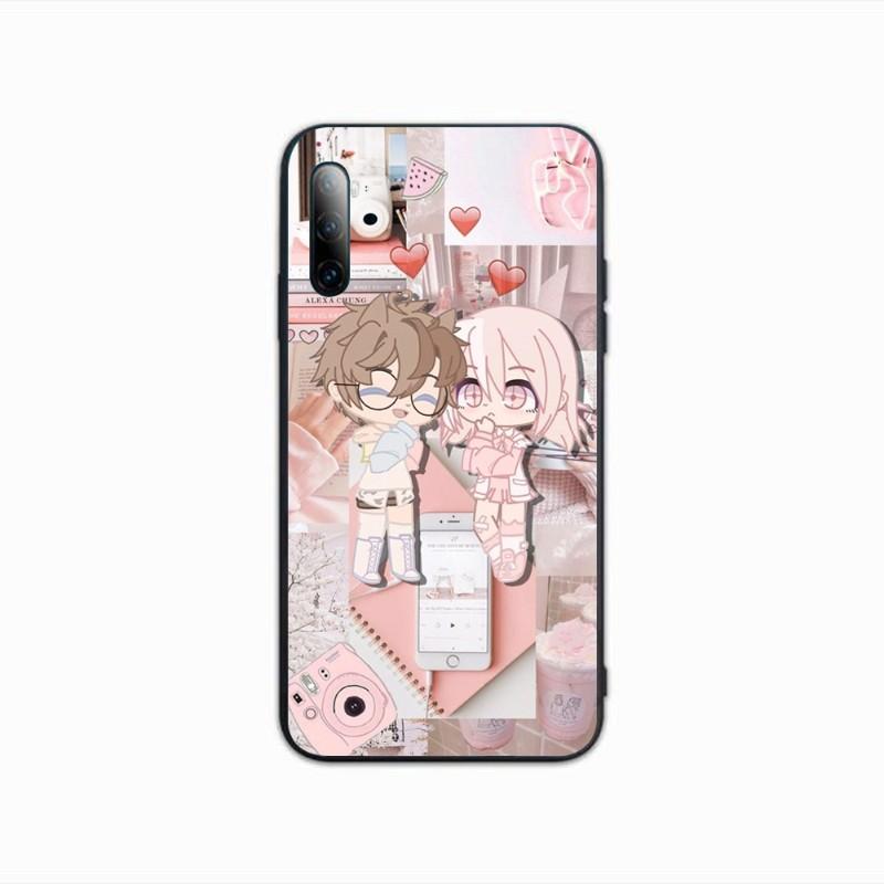 Cute Gacha Life Phone Case For Samsung A91 A81 A73 A72 A71 A30S A20 A12 A13 A52 A53 4G 5G Soft Black Phone Cover