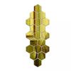 12pcs *10*8.5*5cm Acrylic Decorative Wall Decals Hexagon Mirror Wall Stickers for Home Decoration Room Decor