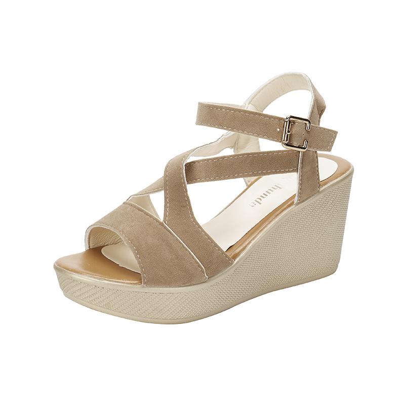 Мода Модные летние босоножки на танкетке для женщин Легкие гладиаторские туфли на платформе Женские нескользящие повседневные сандалии больших размеров Mujer 2024