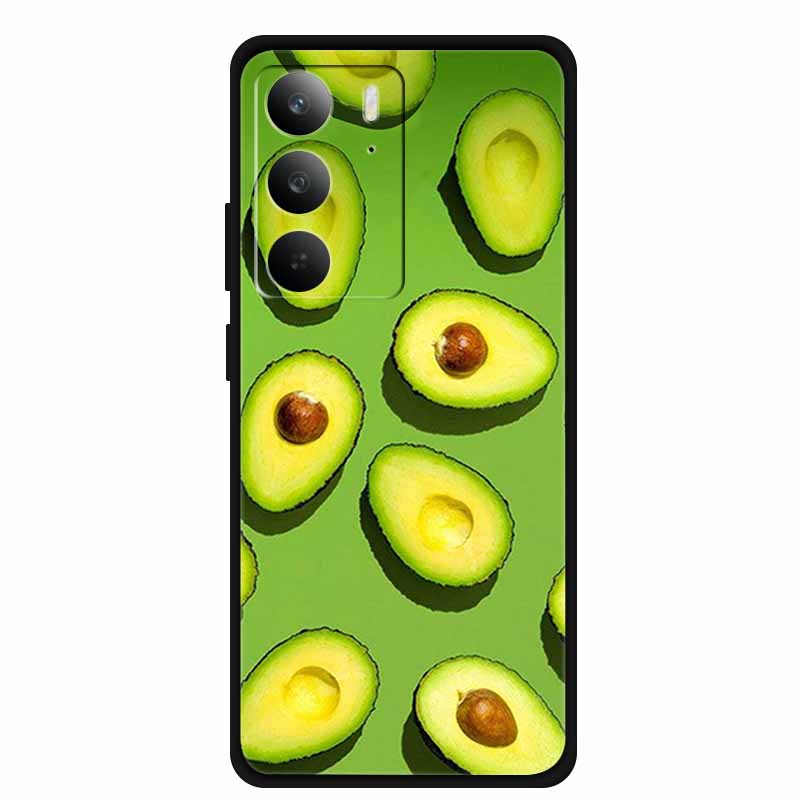 Чехол для телефона из ТПУ для Realme C75 C75X 4G Мягкие силиконовые чехлы Задняя крышка с мультяшными узорами Funda C 75 RMX3941 Модный роскошный бампер