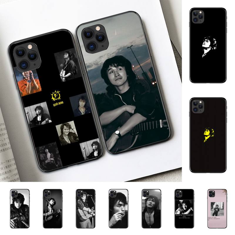 Yinuoda Чехол для телефона Виктор Цой для iPhone 11 12 13 mini pro XS MAX 8 7 6 6S Plus X 5S SE 2020 XR