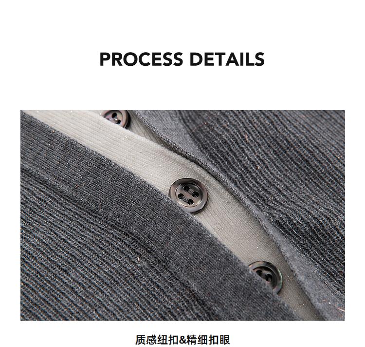 LILY College Style Grey Short Sleeve Knitted Shirt