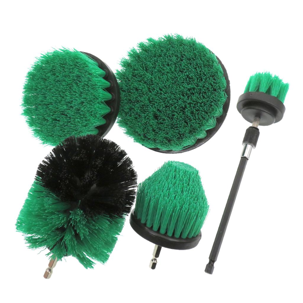 6 шт. 2/2,5/3,5/4/5 дюймов Набор щеток для электродрели Круглые Щетки-скрубберы Инструмент для чистки ковров, ванной комнаты, серфинга
