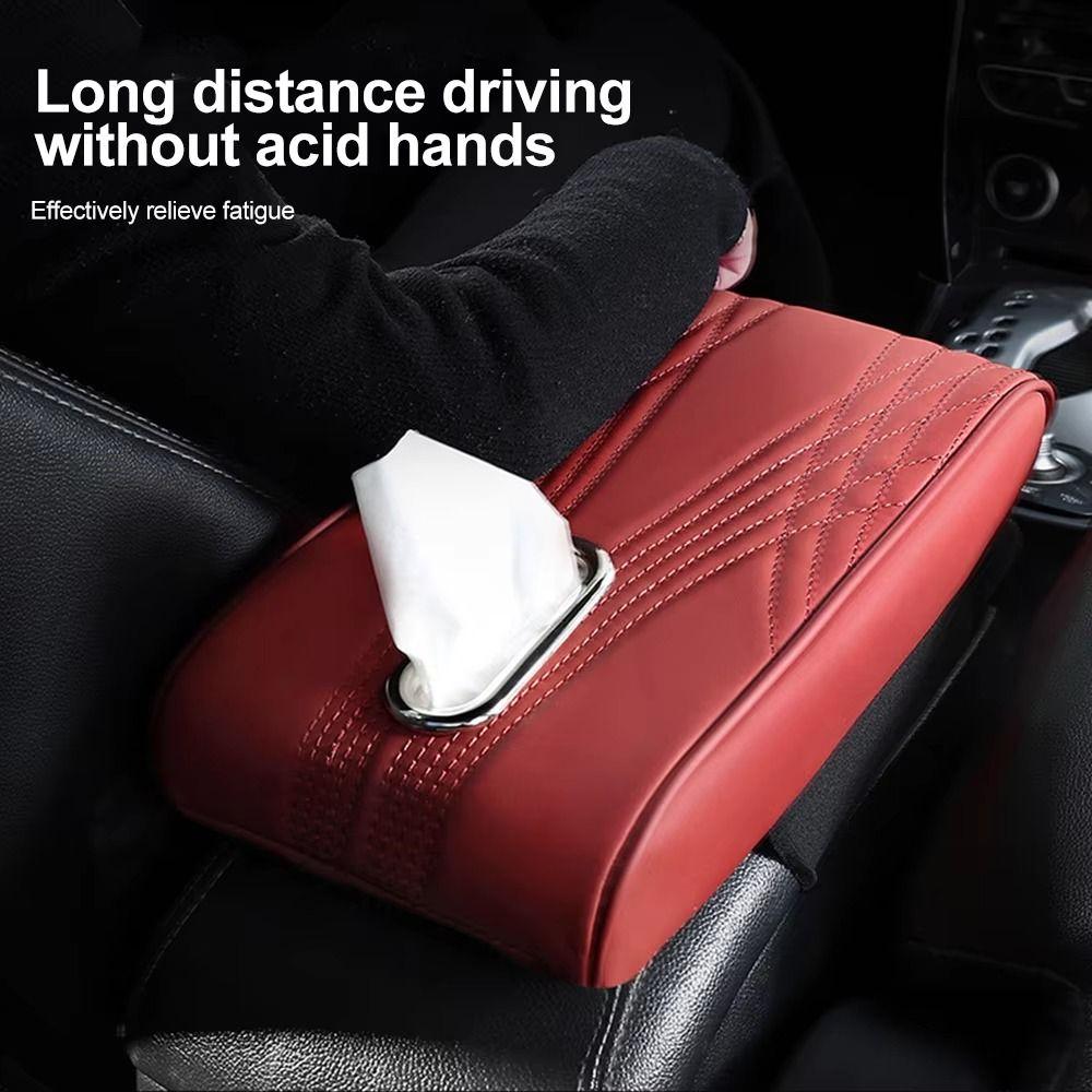 Pana Leather Center Console Cover Tissue Box Arm Rest Protector Armrest Protective Pad Console Box