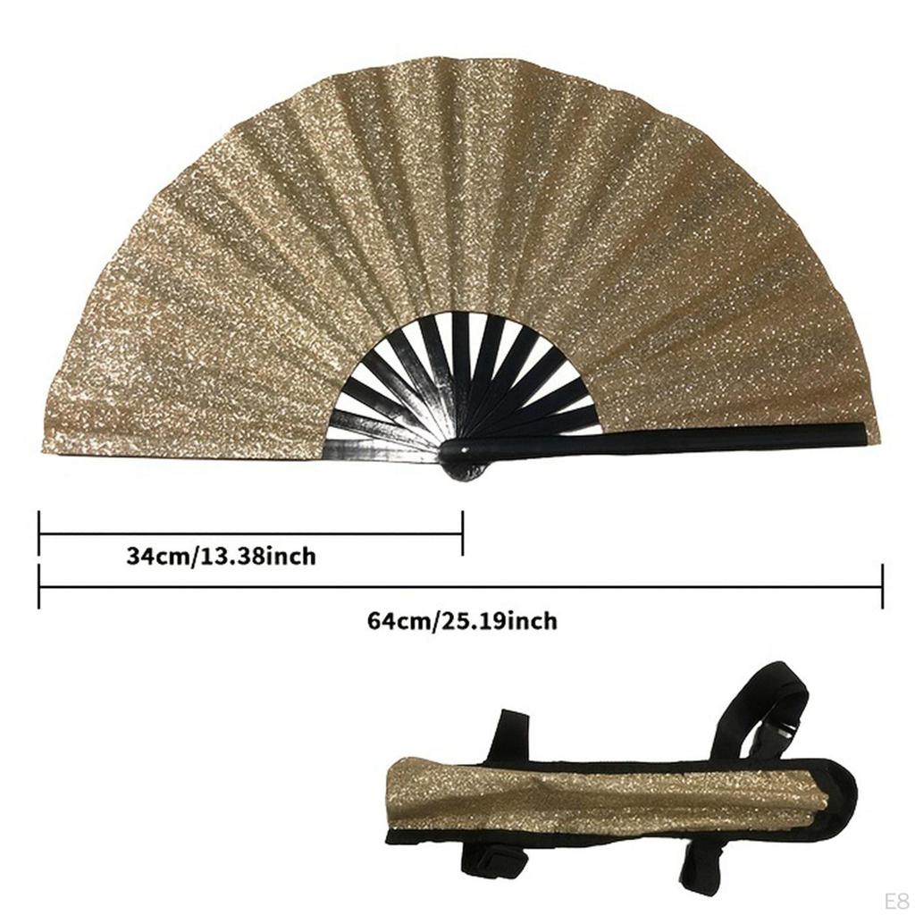 Китайский веер для кунг-фу с дизайном для концертов радиус 33 см