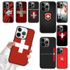 Швейцария Швейцарский Флаг Чехол для Телефона Для iPhone 17 Air 16 15 14 13 12 11 Pro Max Plus Max Чехол Оболочка coque
