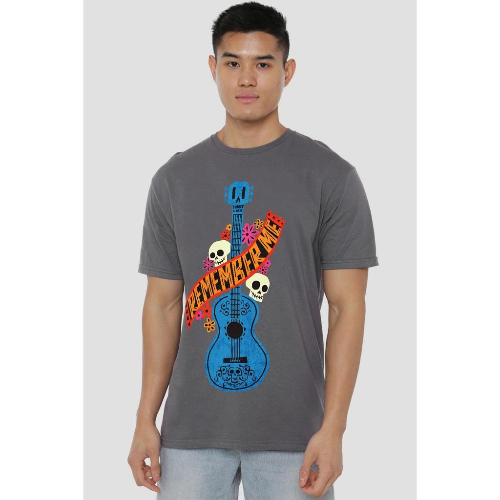 Coco Mens Remember Me Guitar With Skulls T-Shirt