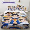 Постельное белье с рисунком DRAGON BALL, Комплект с одеялом, Пододеяльник, Наволочка, Домашний подарок на день рождения (1 пододеяльник + 2 наволочки, без наполнителя)