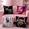 Pikpaka Rapper D-Drakes Cushion Cover Plush Fabric Soft Double-Sided Printed Sofa Warm Winter Home Gift Pillow Cover