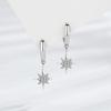 Танциз стерлингового серебра 925 пробы циркон серьги серьги-капли для женщин подарки на свадьбу