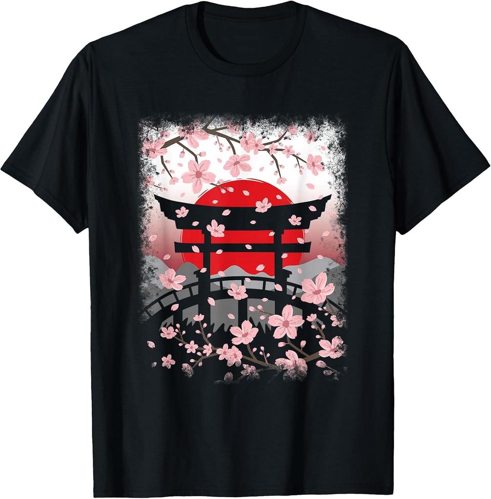 Cherry Blossom Vintage Japan T-Shirt for Men and Women