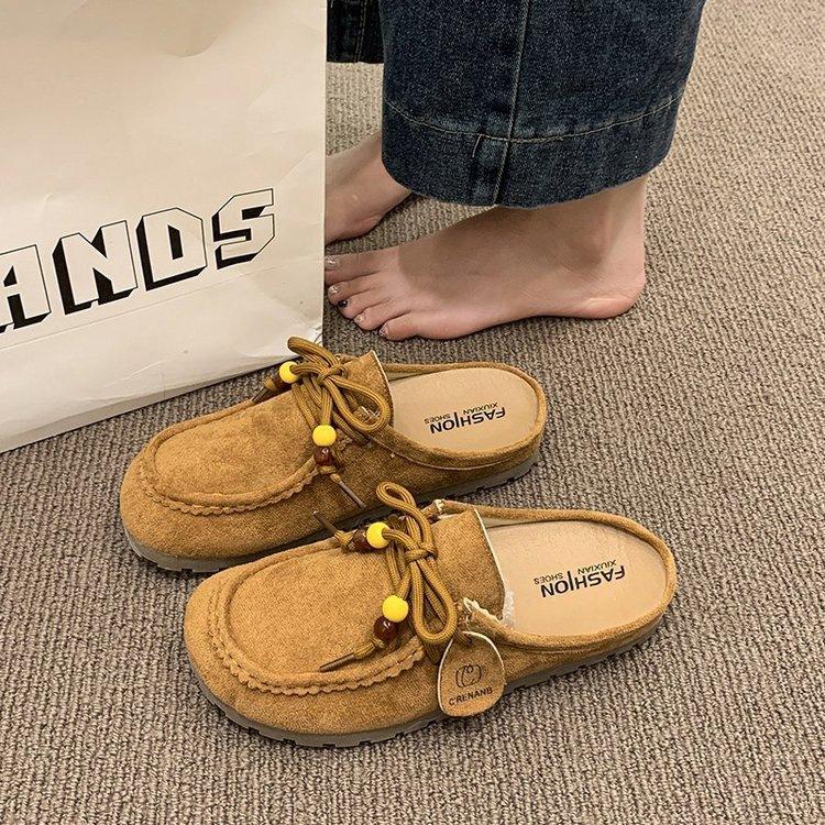 Ретро сумка голова Birkenstocks весна новая толстоподошвенные Birkenstocks увеличивающие рост повседневные шлепанцы