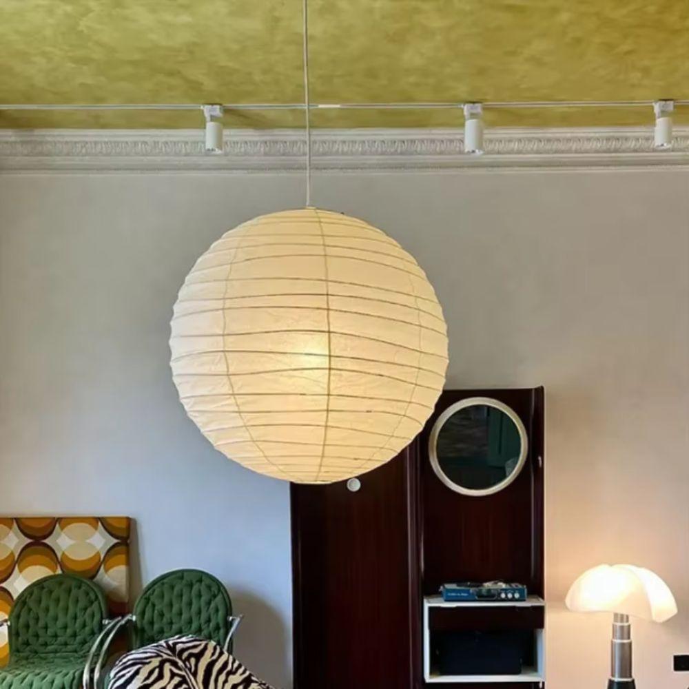 Spherical Paper Lantern Large Round Chandelier Hanging Decoration Pendant Lamp Dining Room