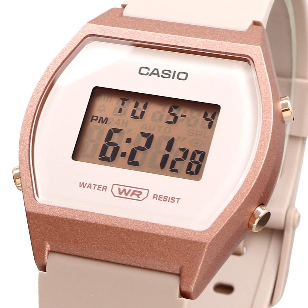 Casio Стандартные цифровые женские часы Casio BOX Overseas Модель Pink Beige x Rose Gold [Casio] LW-204-4A [Товар]