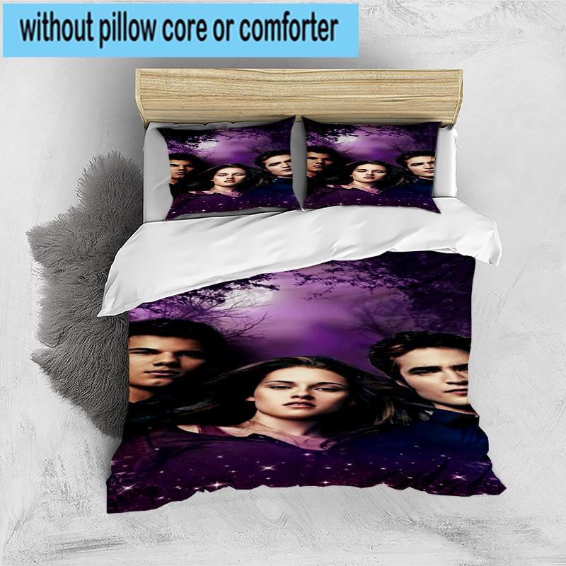 3PCS vampire Saga Romance 3pcs Bedding,Including 3PCS Duvet Cover And 2pcs Pillowcases Perfect for Christmas,Ideal for Bedroom, Dormitory