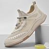 Fashion New Arrival Men's Mesh Shoes Lac-up Casual Shoes Outdoor Male Sneakers Breathable Hollow Out Flats Lightweight Sports Footwear