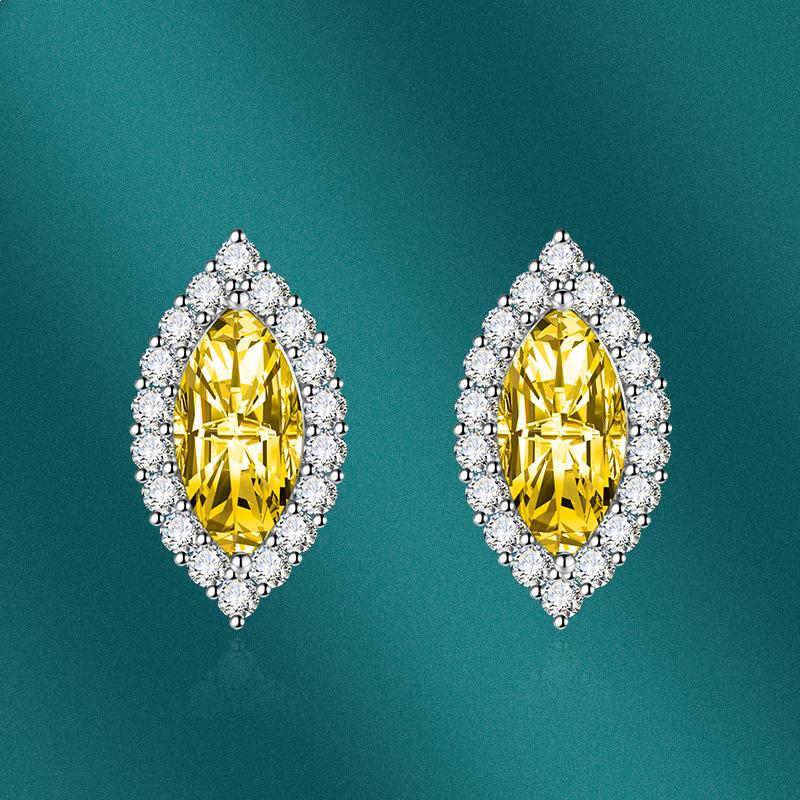 BELLA BOX Luxury Women Zircon Earrings Wedding Engagement Party Gift