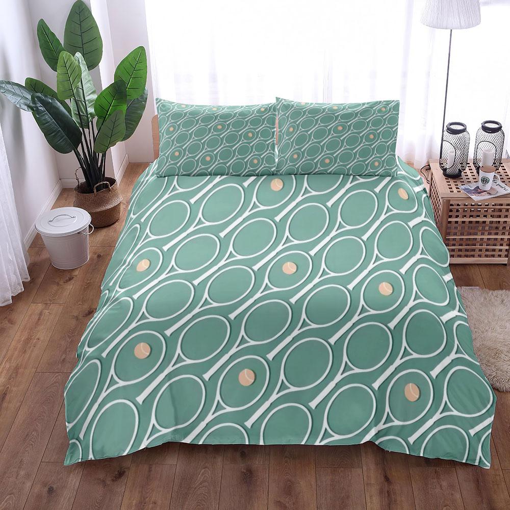 Теннис Спорт Страстный пододеяльник комплект King Queen Double Full Twin Single Size Комплект постельного белья