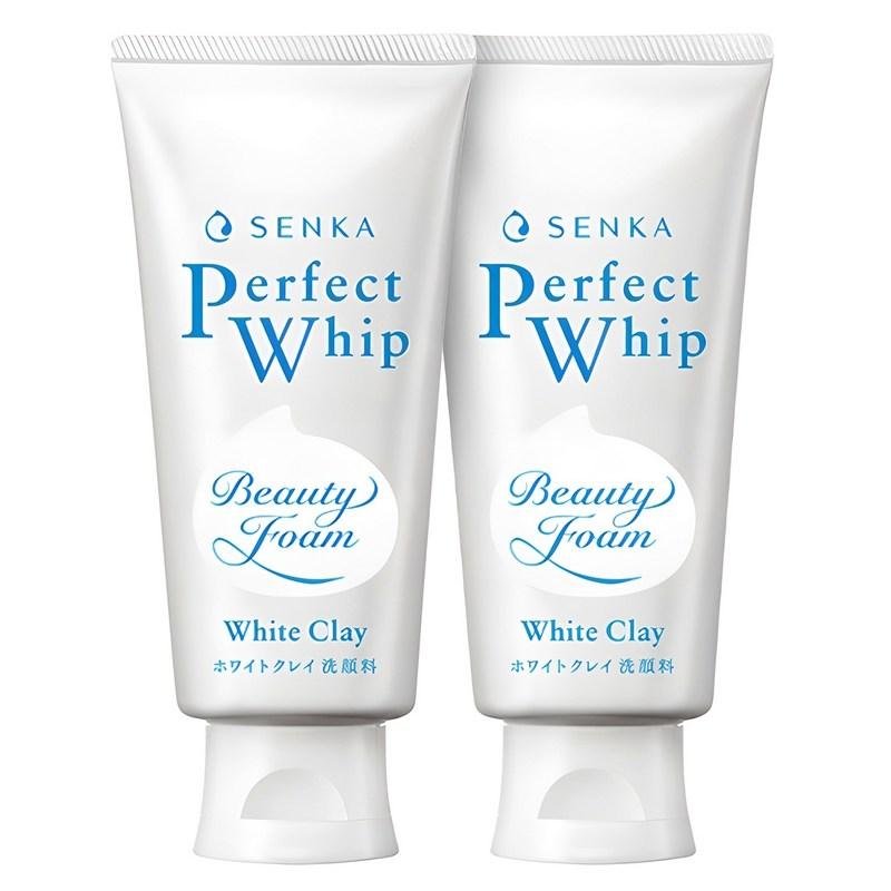 Senka Perfect Whip White Clay Cleansing Foam, 120g, 2 pcs