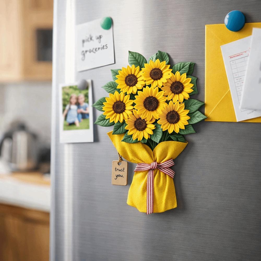 5pcs Cat 2D Flat Paste Flower Refrigerator Decor Decorative Supplies Home Decor Dorm Room