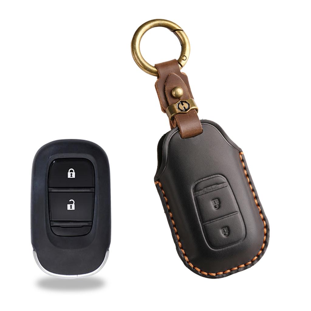 Новый ретро чехол для ключей подходит для нового Honda Accord Civic, ручная работа, кожаный брелок для ключей автомобиля.