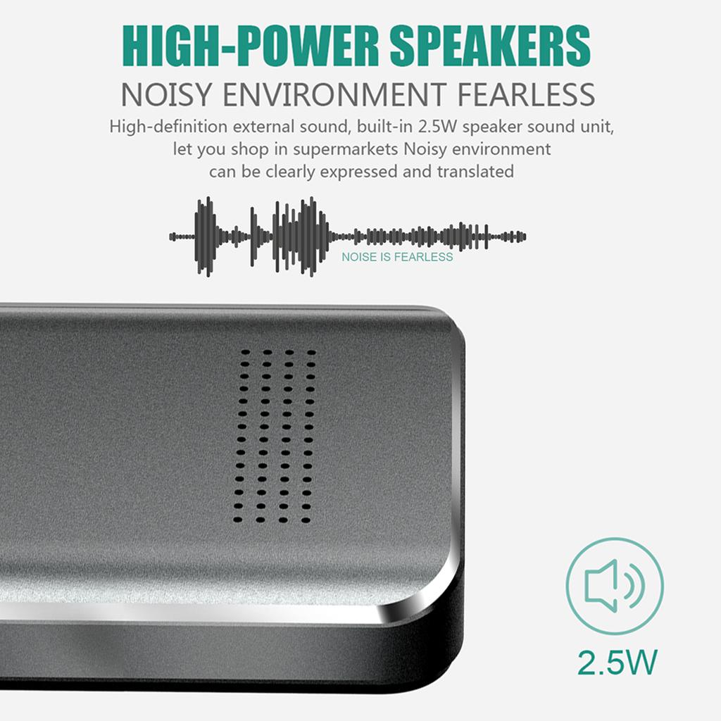 BISOFICE Language Translator Device Portable Voice Interpreter In 137 Languages Real-time 2-WAY