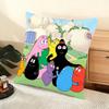 BBarbapapa Exquisite Cushion Cover Soft Short Plush Pillow Cover Smooth Cozy Texture Aesthetic Cushion Case Home Decor