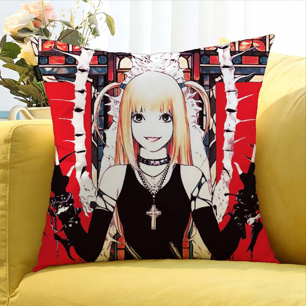 Misa Amane Comic Character World Various Sizes Square Pillow Case For Car Home Bedchamber Decor