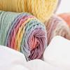 Rainbow Color Crochet Knitting Cotton Rainbow Cotton Yarn Warm Milk Cotton  Scarf