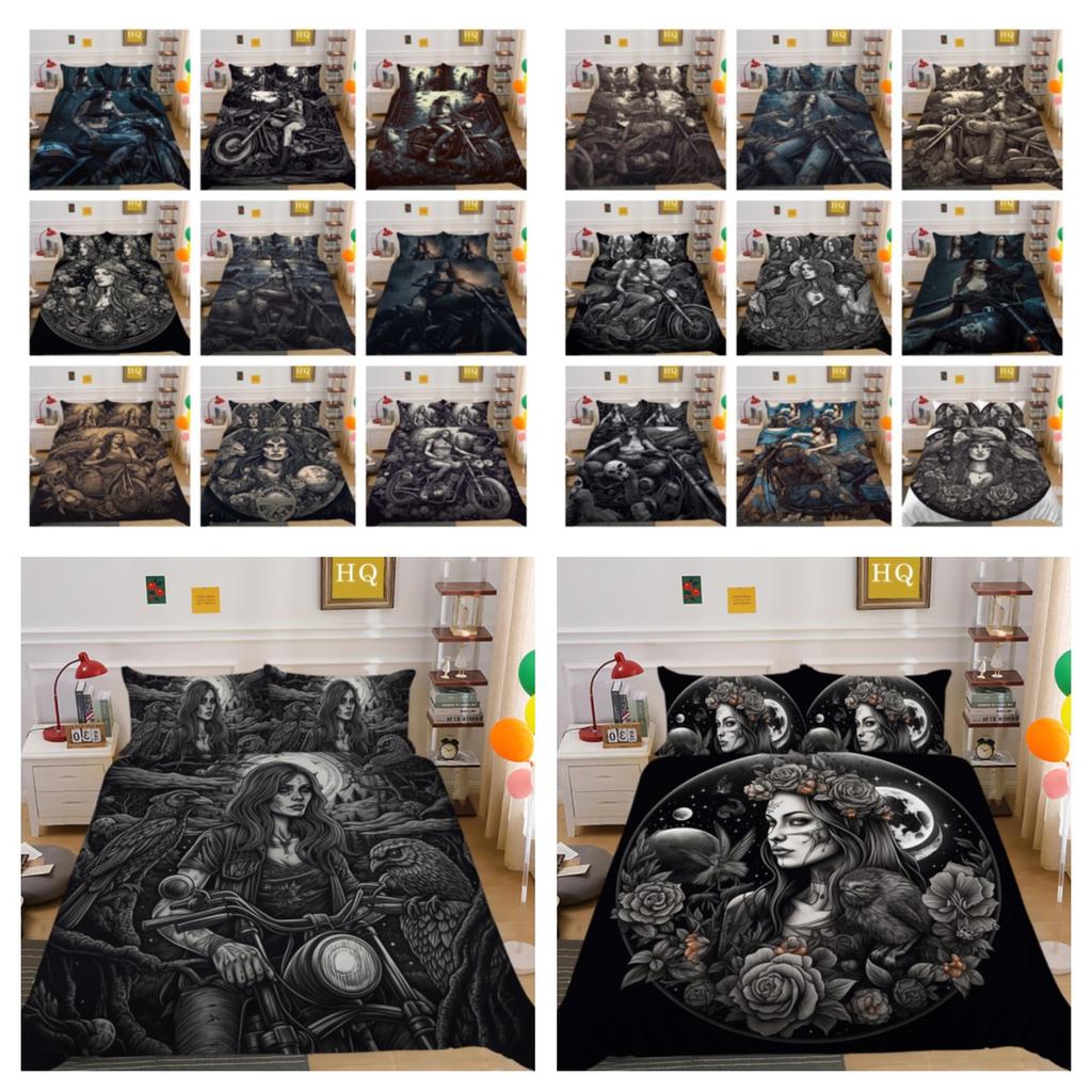 Красивое постельное белье с принтом черепа, одноразмерная полиэстеровая наволочка для девочек и мальчиков, мягкое домашнее постельное белье высокого ранга