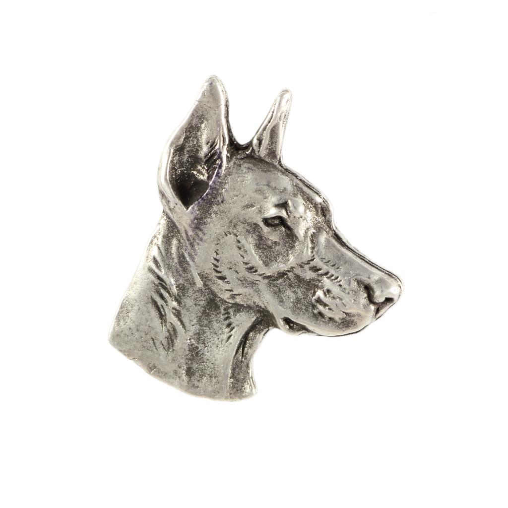 Dobermann, Doberman Pinscher, Dobie I - Dog brooch in a gift box, elegant pin, lapel pin for Art-Dog brand jacket