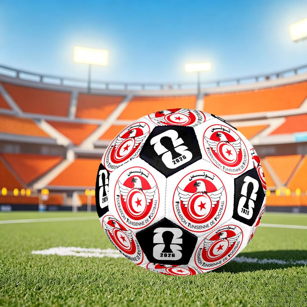 1pc Tunisia Football Size 5 Soccer Ball Professional Match Training Football Indoor &Outdoor Sports Ball Club Training Ball Lightweight Durable y38