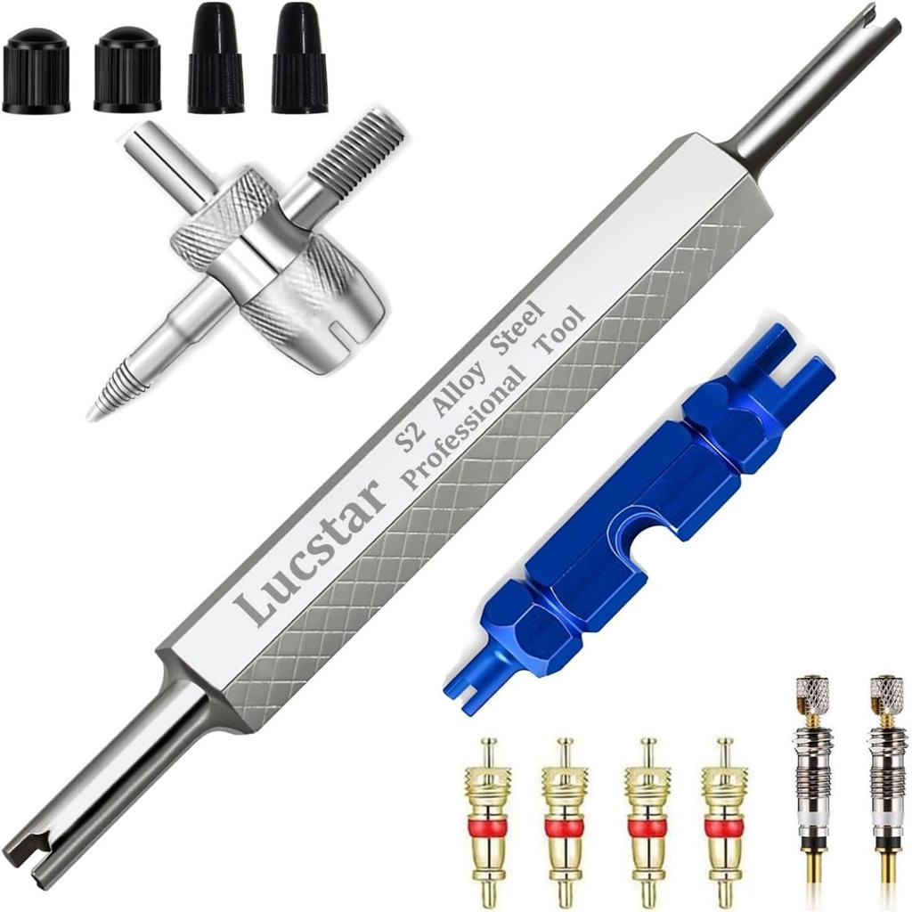 Tire and Bicycle Valve Stem Removal Tool Kit for Cars and RVs