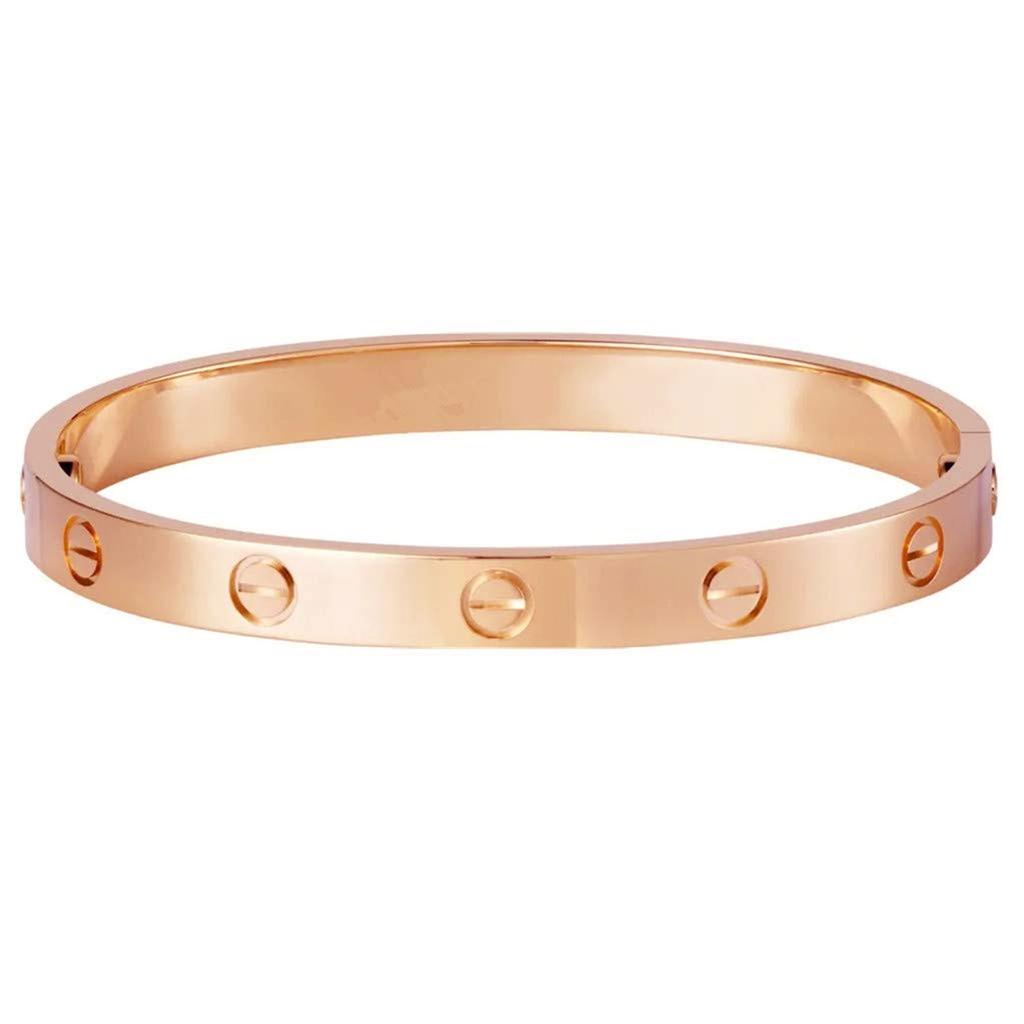 Браслет серии Love, браслет с винтовым дизайном, шарнир, ювелирные изделия из нержавеющей стали