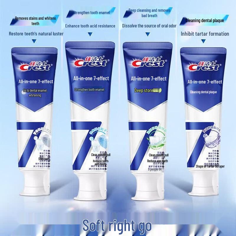 Crest All-in-One 7-Effect Enamel Strengthening Toothpaste 3-Pack