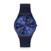 Swatch Skin Classic Biosourced Very Jazzy Berry Watch, Blue, SS08N117