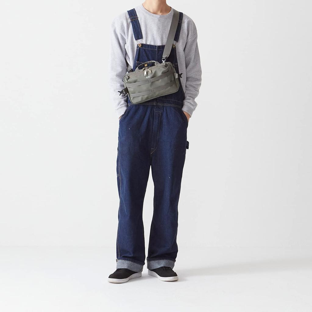 CIE Shoulder Made in Cordura Body for Men and Women GRID-3 Bag, Black, Lightweight, Waterproof, Japan, 2-Way Bag/Sling Bag,