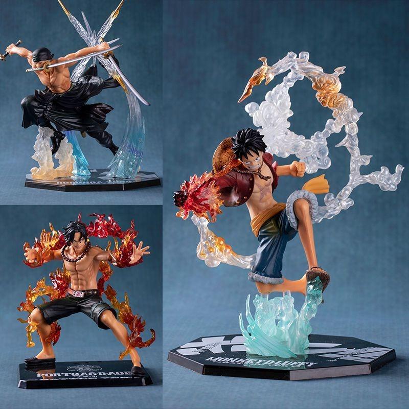 One Piece Монки·Д·Лампа Зорро Портгас·Д·Эйс киношная периферия мультяшная модель игрушка подарок на день рождения мальчику настольные украшения