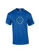 EU Европейский Союз Желтый Логотип Футболка Крутая ФЛАГ ЕВРО Королевский Синий Хлопковая Футболка