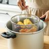 Скороварка Рисоварка с ручкой Фильтр для масла из нержавеющей стали Сливная корзина Стойка для приготовления пищи на пару Кухонная утварь