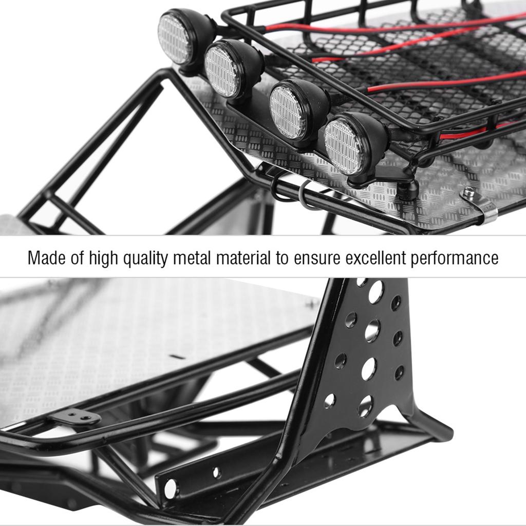 Металлический каркас с защитной пластиной, багажник на крышу, фары для Axial Wraith AX90018 90020 110 RC-автомобиля