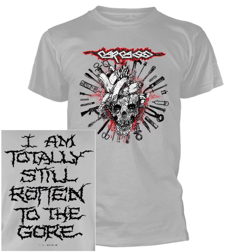 Carcass Still Rotten To The Gore Grey Shirt S-XXL T-shirt Official Band Tshirt