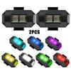 2Pcs 7 Colors Drone Strobe Light USB LED Anti-Collision Bike Tail /Model Aircraft Night Flying Mini Signal Flashing Warning Light