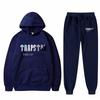 Men's And Women's Plush Long Sleeve Pants Loose Hoodie Embroidered Printed Hoodie Set