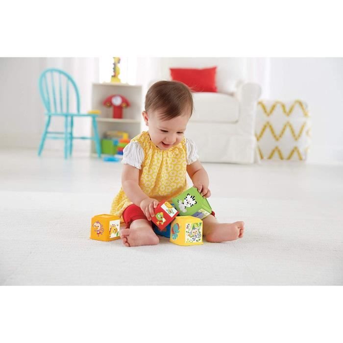 Cubes Découvertes Fisher-Price - Jouet éducatif pour bébé de 6 mois et plus